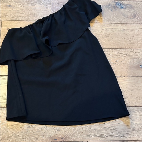 fab'rik One Shoulder Black Dress - Picture 1 of 3